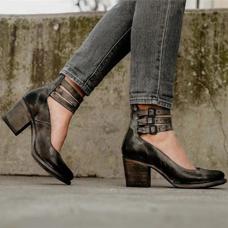 EVIE™ | BUCKLE STRAP ANKLE BOOTS