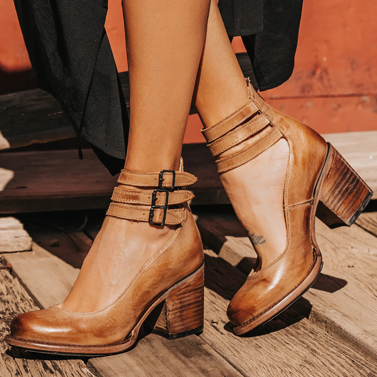 EVIE™ | BUCKLE STRAP ANKLE BOOTS