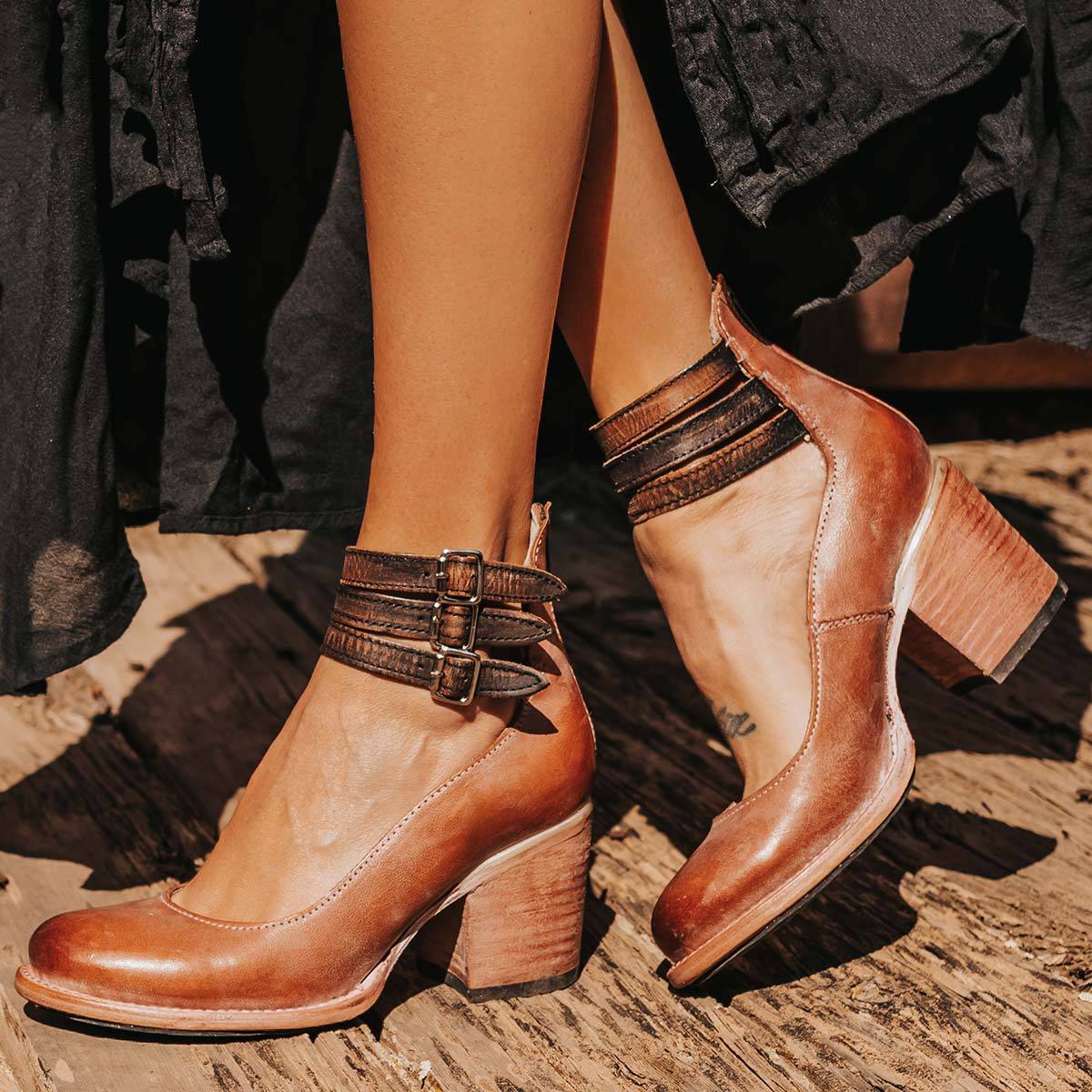 EVIE™ | BUCKLE STRAP ANKLE BOOTS