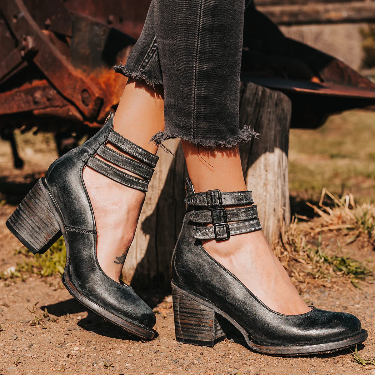 EVIE™ | BUCKLE STRAP ANKLE BOOTS