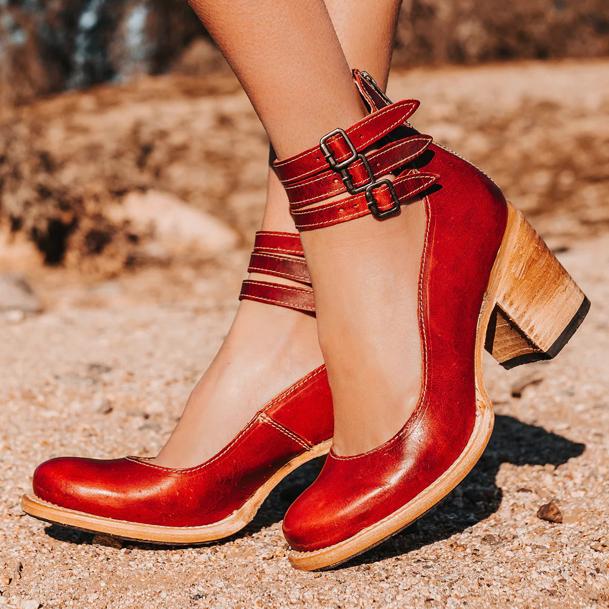 EVIE™ | BUCKLE STRAP ANKLE BOOTS