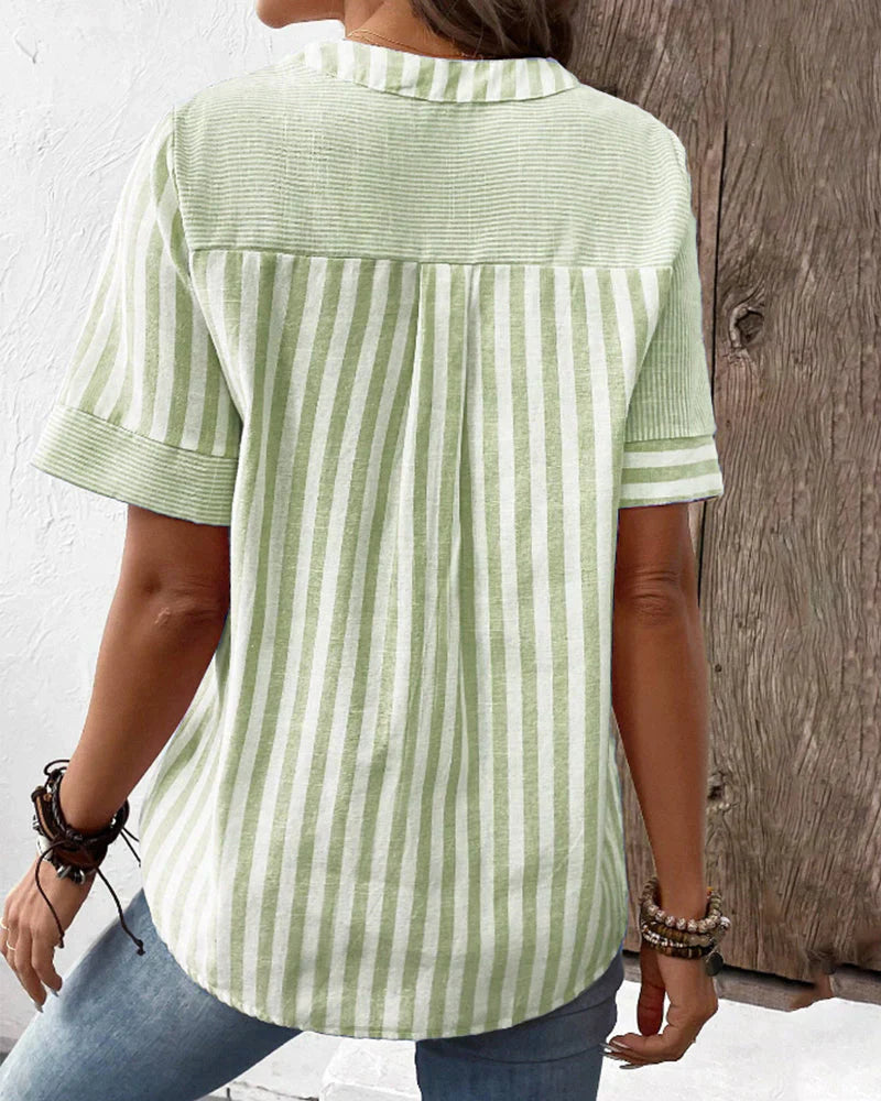 VIOLET™ | CLASSIC STRIPE TOP