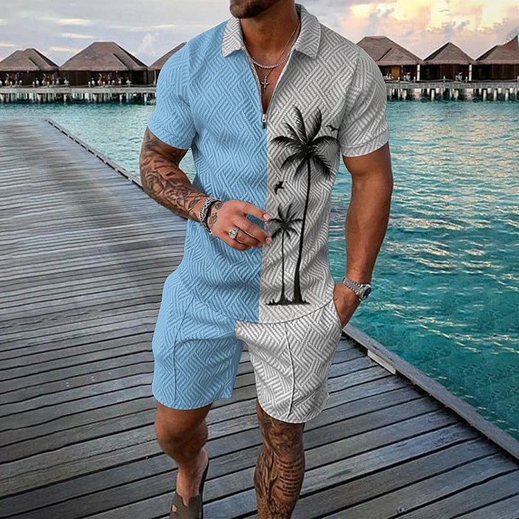 JAXON™ | PALM OASIS POLO AND SHORTS CO-ORD