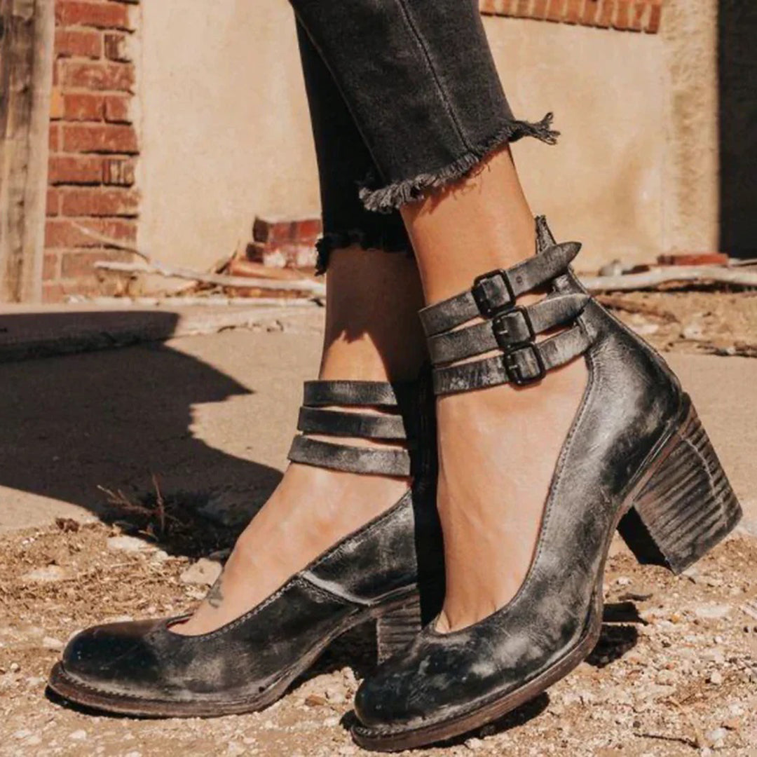 EVIE™ | BUCKLE STRAP ANKLE BOOTS