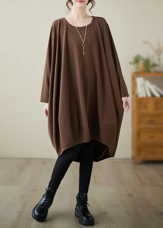 KATIE™ | COZY COTTON DRESS LONG SLEEVE