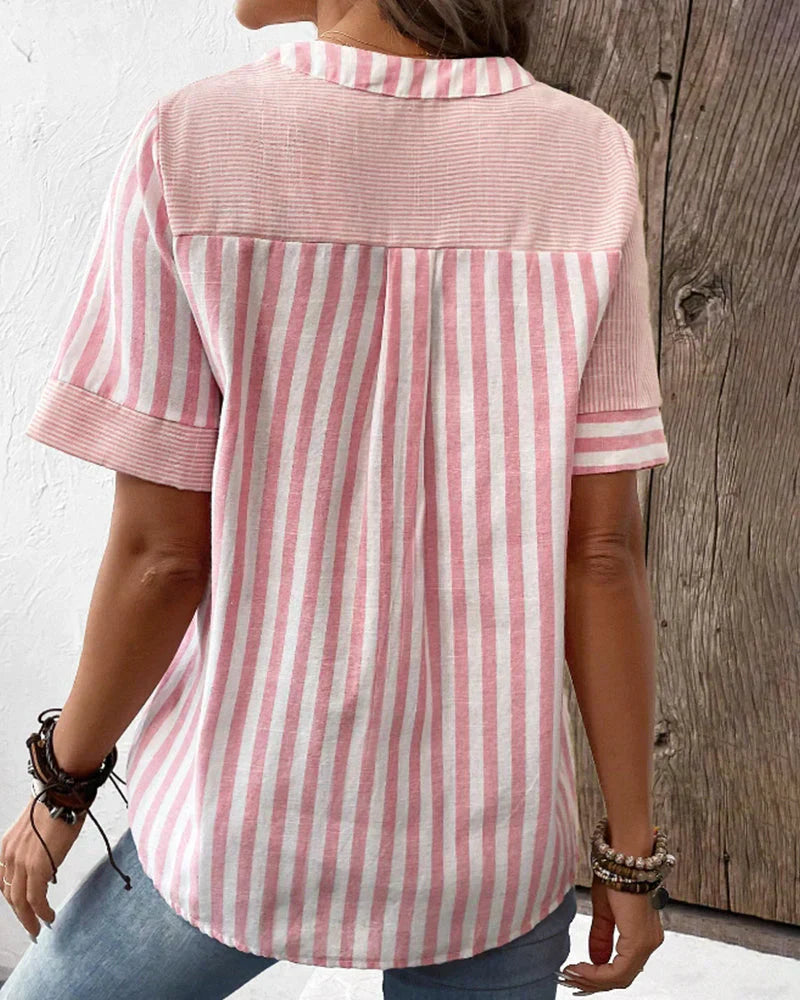 VIOLET™ | CLASSIC STRIPE TOP