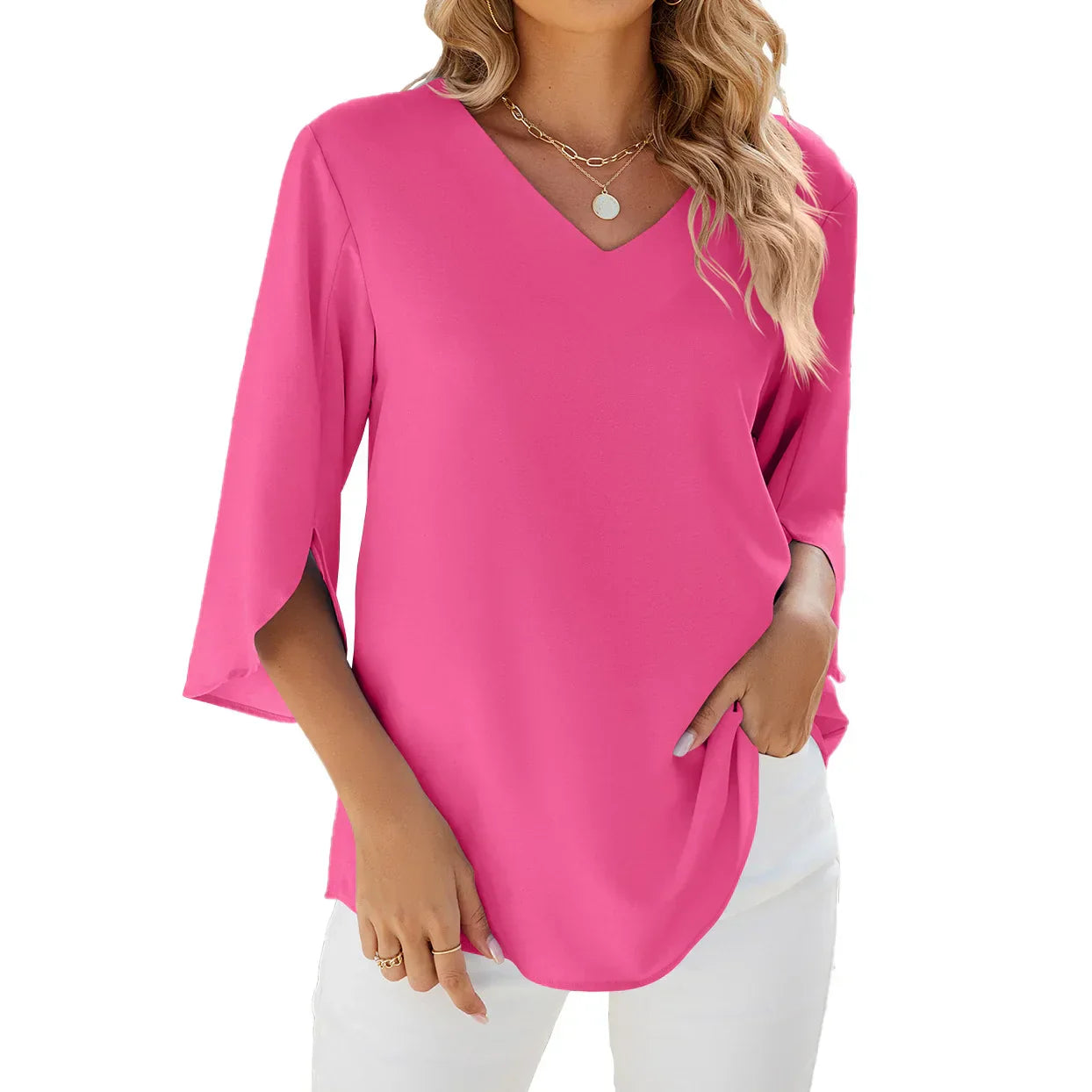 MAIA™ | ELEGANT V-NECK BLOUSE