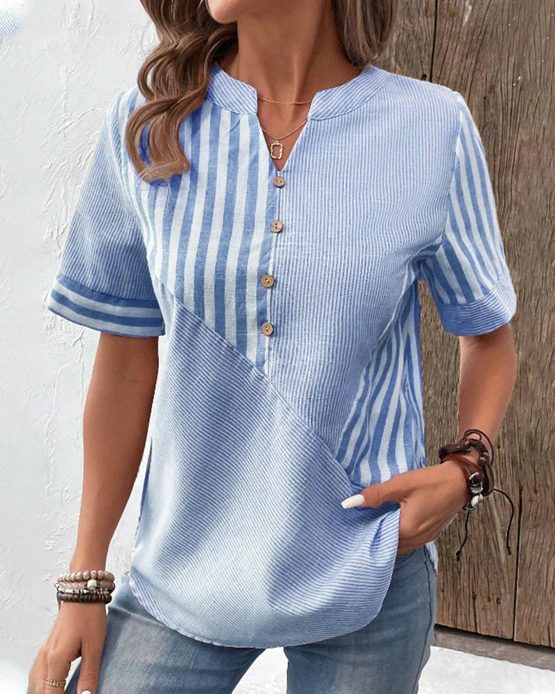 VIOLET™ | CLASSIC STRIPE TOP