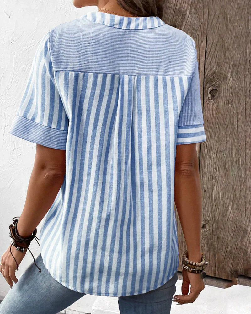 VIOLET™ | CLASSIC STRIPE TOP