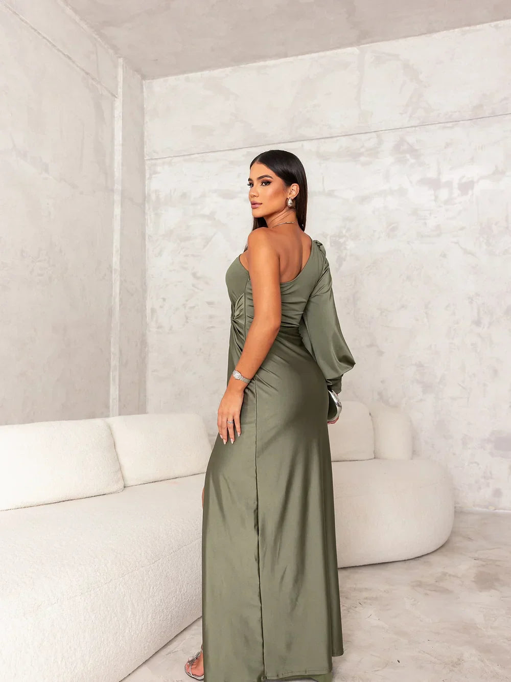 SOPHIE™ | LUXURIOUS SILK SPLIT DRESS