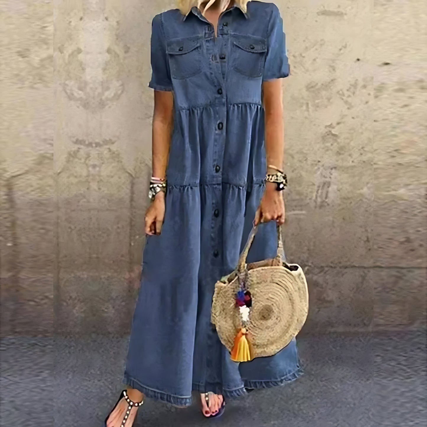 ZADIE™ | EFFORTLESS ELEGANCE DENIM DRESS